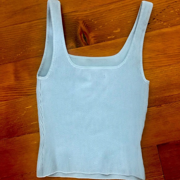 Babaton Tops - Babaton ribbed tank in blue